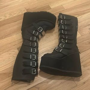 Black Demonia boots